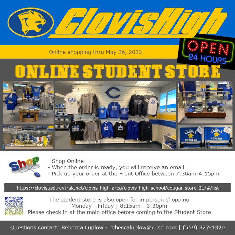 CHS Online Student Store Flyer