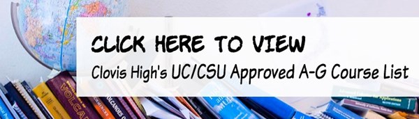Banner for CSU/UC Approved Course List