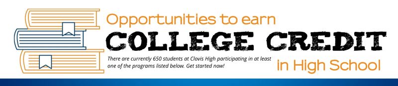 Earn College Credit banner